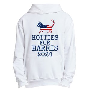 Hotties For Harris 2024 Cat Ladies Kamala Presidential Election 2024 Urban Pullover Hoodie