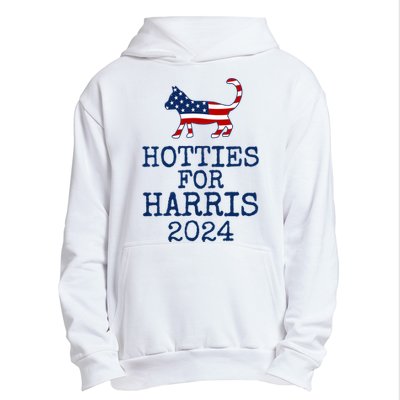 Hotties For Harris 2024 Cat Ladies Kamala Presidential Election 2024 Urban Pullover Hoodie