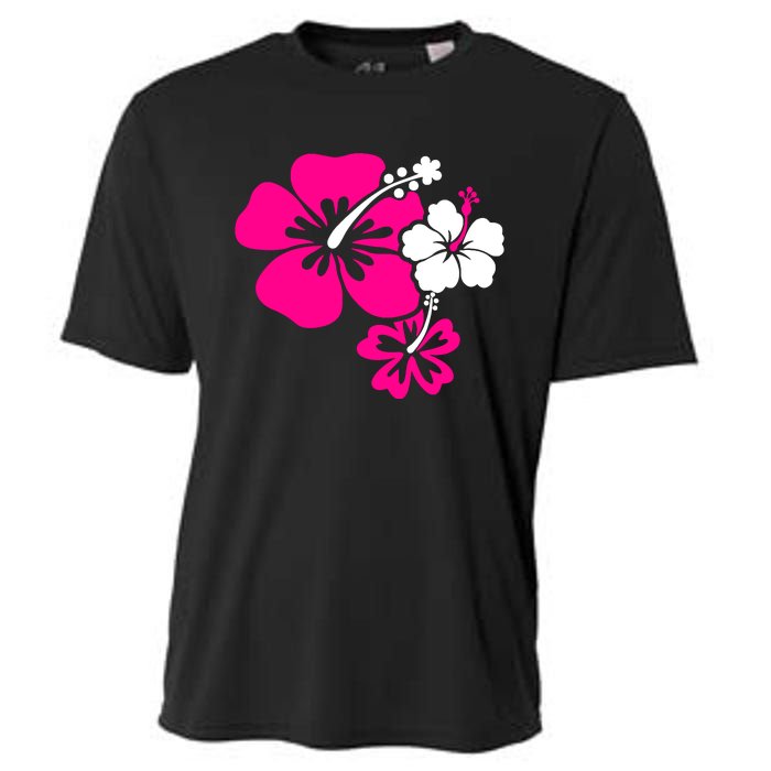 Hibiscus Flowers Cooling Performance Crew T-Shirt