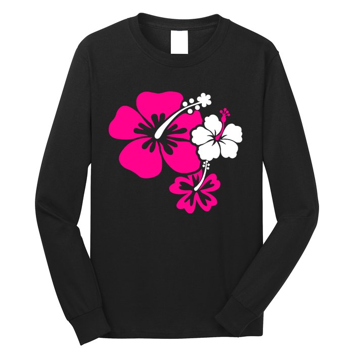 Hibiscus Flowers Long Sleeve Shirt