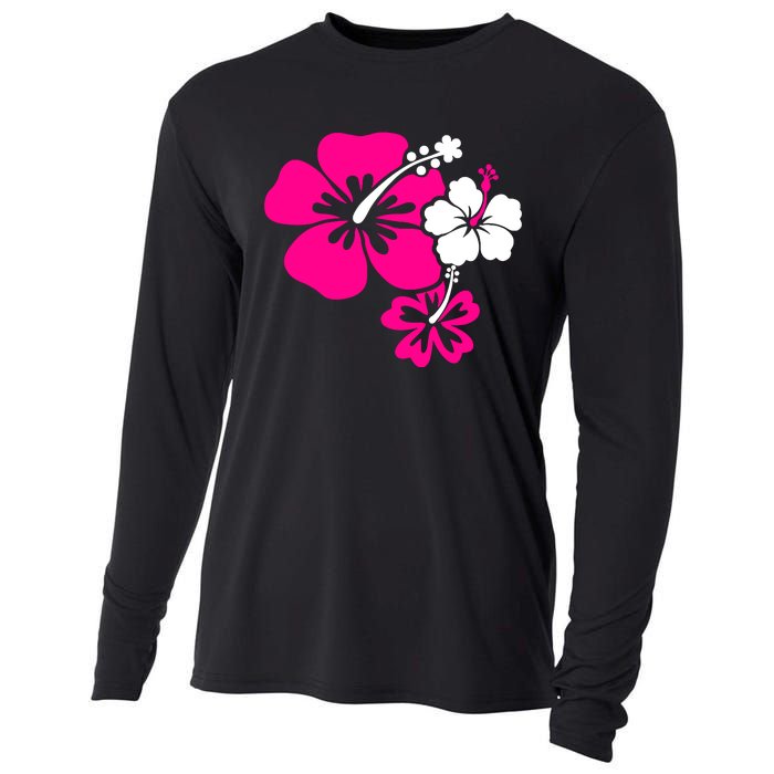 Hibiscus Flowers Cooling Performance Long Sleeve Crew