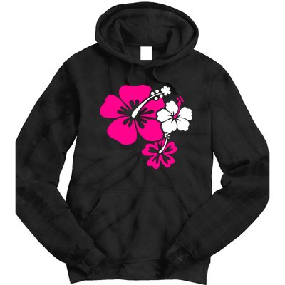 Hibiscus Flowers Tie Dye Hoodie