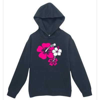 Hibiscus Flowers Urban Pullover Hoodie