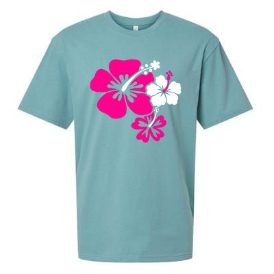 Hibiscus Flowers Sueded Cloud Jersey T-Shirt