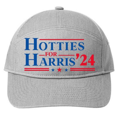 Hotties For Harris 2024 7-Panel Snapback Hat