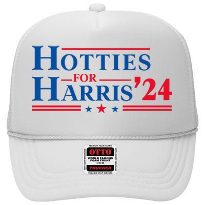 Hotties For Harris 2024 High Crown Mesh Back Trucker Hat