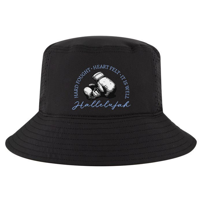 Hard Fought Heart Felt It Is Well Hallelujah Cool Comfort Performance Bucket Hat