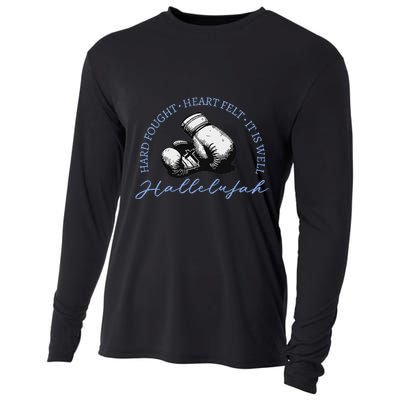 Hard Fought Heart Felt It Is Well Hallelujah Cooling Performance Long Sleeve Crew