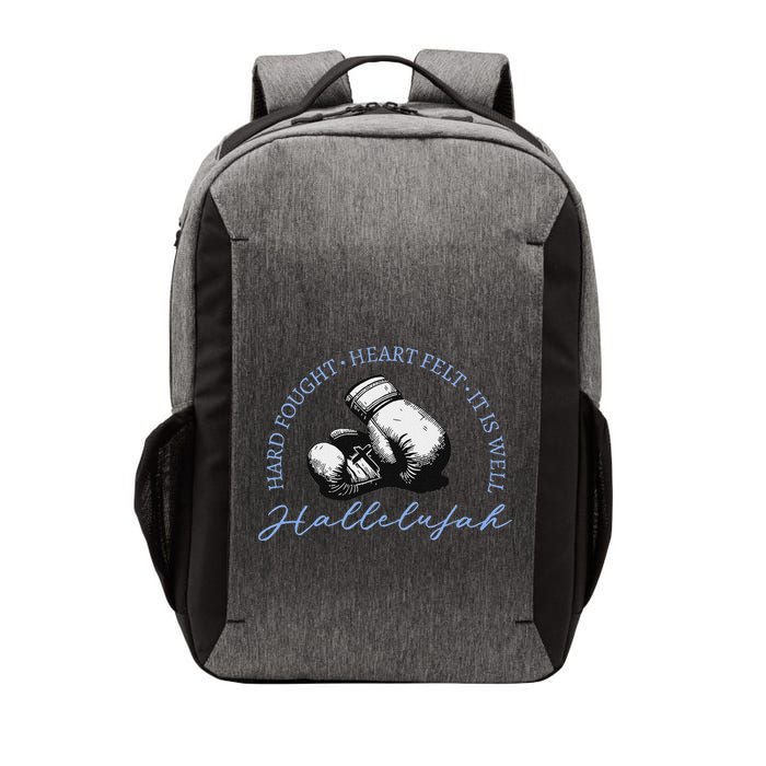 Hard Fought Heart Felt It Is Well Hallelujah Vector Backpack
