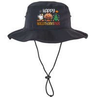 Hallothanksmas Funny Halloween Thanksgiving Christmas Legacy Cool Fit Booney Bucket Hat