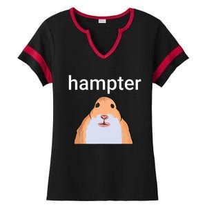 Hampter Funny Hamster Dank Meme Ladies Halftime Notch Neck Tee