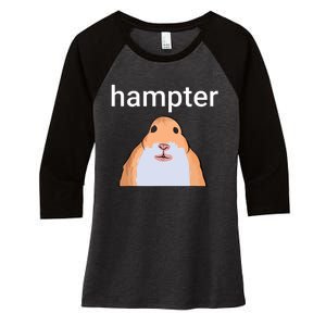 Hampter Funny Hamster Dank Meme Women's Tri-Blend 3/4-Sleeve Raglan Shirt