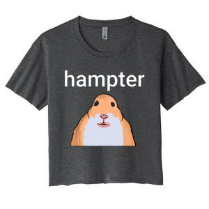 Hampter Funny Hamster Dank Meme Women's Crop Top Tee