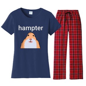 Hampter Funny Hamster Dank Meme Women's Flannel Pajama Set