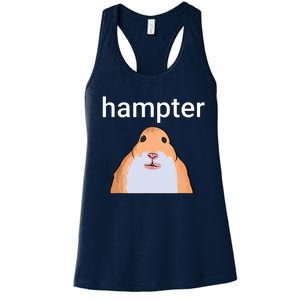 Hampter Funny Hamster Dank Meme Women's Racerback Tank