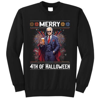 Halloween Funny Happy 4th Of July Anti Joe Biden Sweatshirt