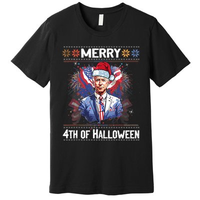 Halloween Funny Happy 4th Of July Anti Joe Biden Premium T-Shirt