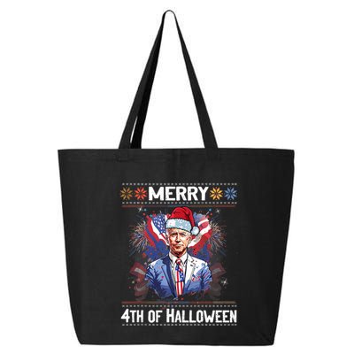 Halloween Funny Happy 4th Of July Anti Joe Biden 25L Jumbo Tote