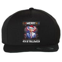 Halloween Funny Happy 4th Of July Anti Joe Biden Wool Snapback Cap