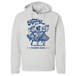 Hotties For Harris 2024 Performance Fleece Hoodie