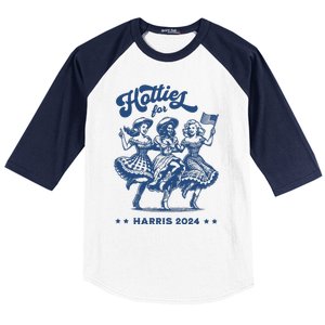 Hotties For Harris 2024 Baseball Sleeve Shirt