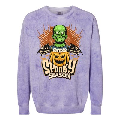 Halloween Frankenstein Colorblast Crewneck Sweatshirt