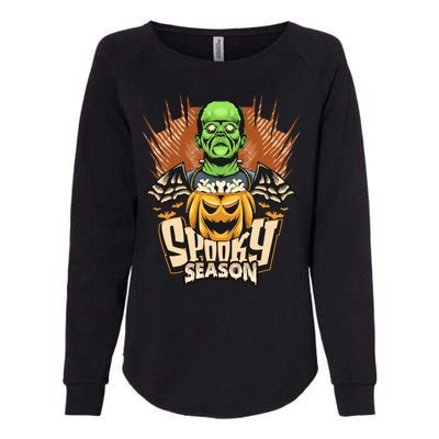 Halloween Frankenstein Womens California Wash Sweatshirt