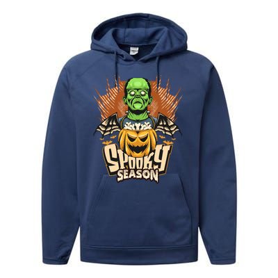 Halloween Frankenstein Performance Fleece Hoodie