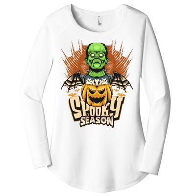 Halloween Frankenstein Women's Perfect Tri Tunic Long Sleeve Shirt