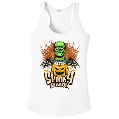 Halloween Frankenstein Ladies PosiCharge Competitor Racerback Tank