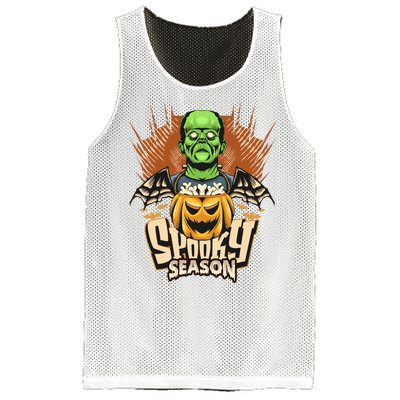 Halloween Frankenstein Mesh Reversible Basketball Jersey Tank