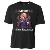 Halloween Funny Happy 4th Of July Anti Joe Biden Funny Biden Meme Cooling Performance Crew T-Shirt