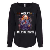 Halloween Funny Happy 4th Of July Anti Joe Biden Funny Biden Meme Womens California Wash Sweatshirt