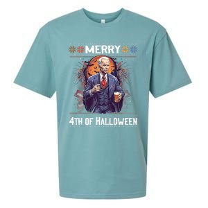 Halloween Funny Happy 4th Of July Anti Joe Biden Funny Biden Meme Sueded Cloud Jersey T-Shirt