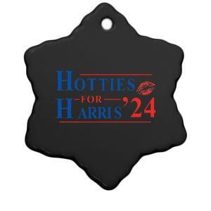 Hotties For Harris Kamala Harris For President 2024 Ceramic Star Ornament