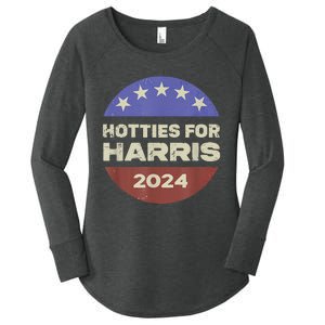 Hotties For Harris 24 Women's Perfect Tri Tunic Long Sleeve Shirt