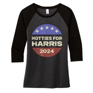 Hotties For Harris 24 Women's Tri-Blend 3/4-Sleeve Raglan Shirt