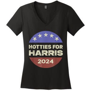 Hotties For Harris 24 Women's V-Neck T-Shirt