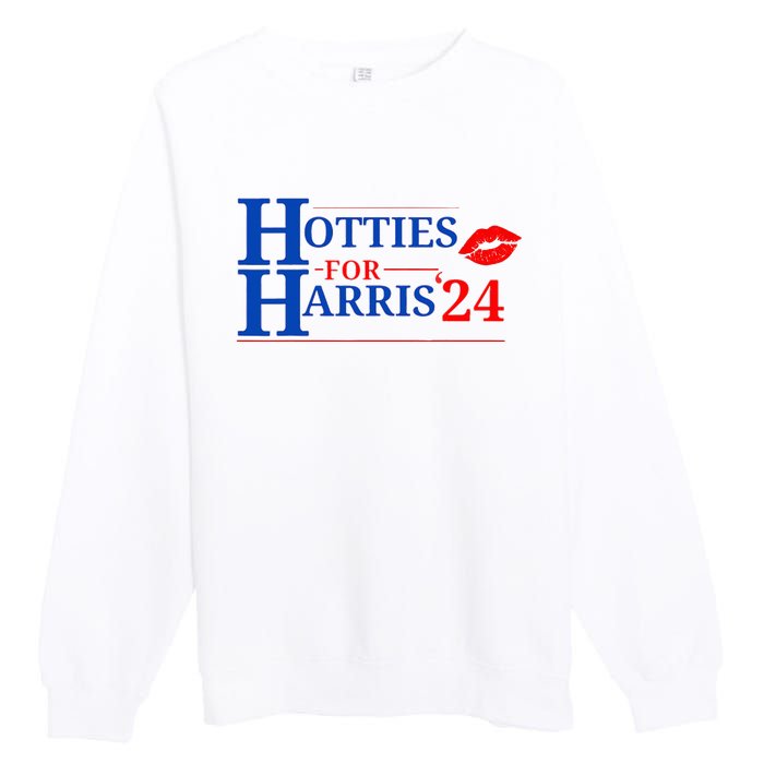 Hotties For Harris 24 Premium Crewneck Sweatshirt