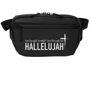 Hard Fought Heartfelt Been Through Hell Hallelujah Christian Crossbody Pack