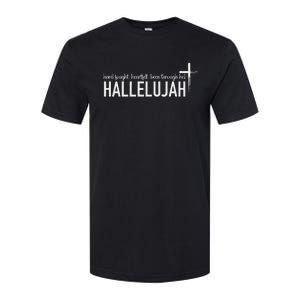 Hard Fought Heartfelt Been Through Hell Hallelujah Christian Softstyle CVC T-Shirt