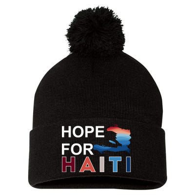 Hope For Haiti Earthquake Relief Pom Pom 12in Knit Beanie