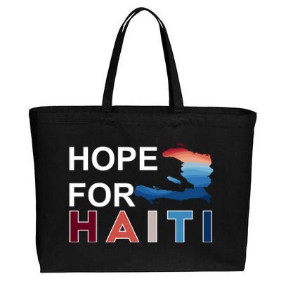 Hope For Haiti Earthquake Relief Cotton Canvas Jumbo Tote