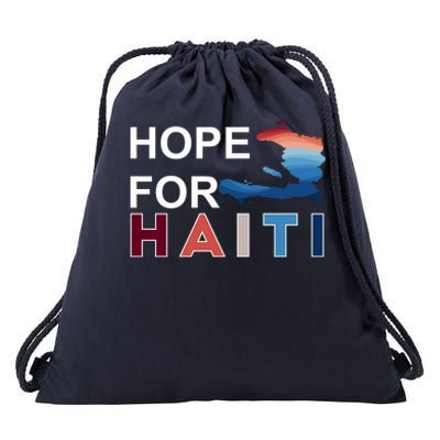 Hope For Haiti Earthquake Relief Drawstring Bag