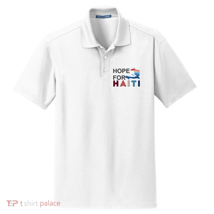 Hope For Haiti Earthquake Relief Dry Zone Grid Polo