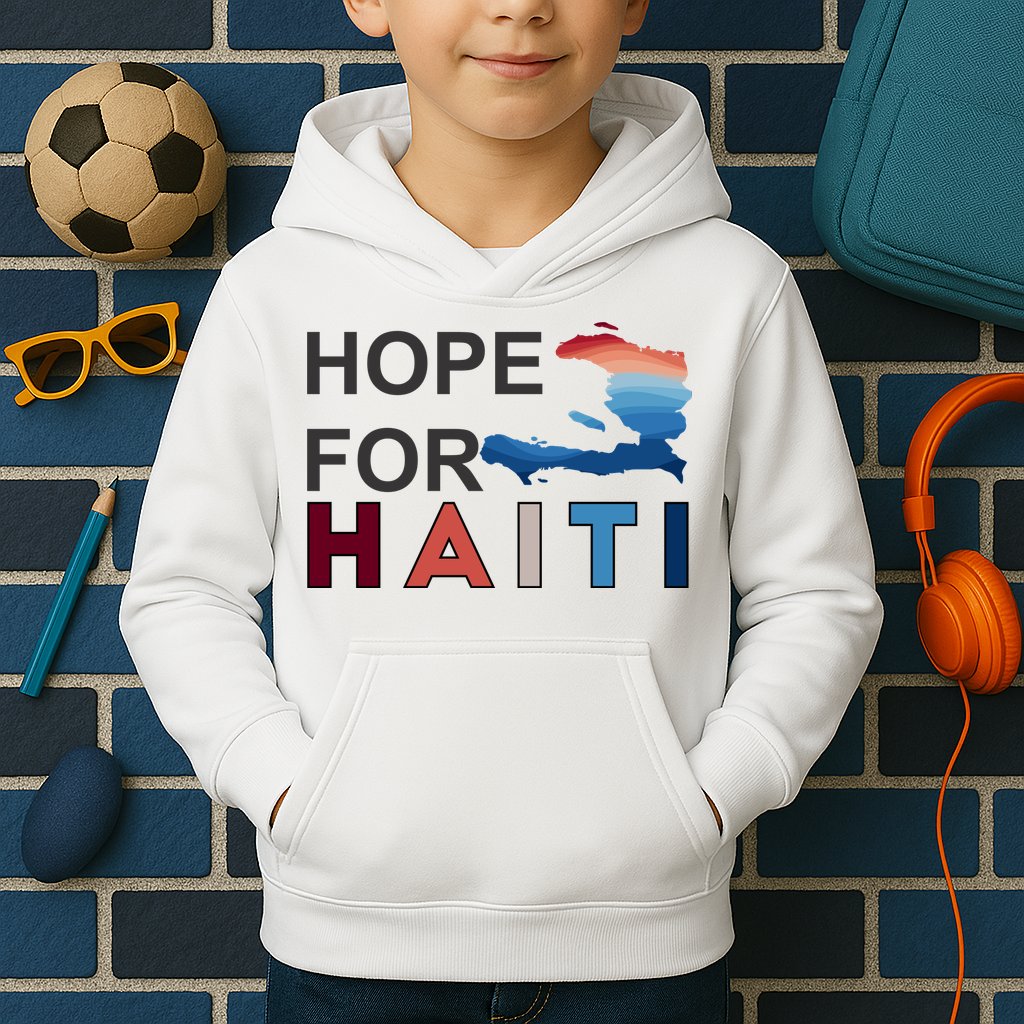 Hope For Haiti Earthquake Relief Kids Hoodie
