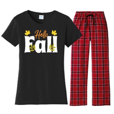 Hello Fall Women's Flannel Pajama Set