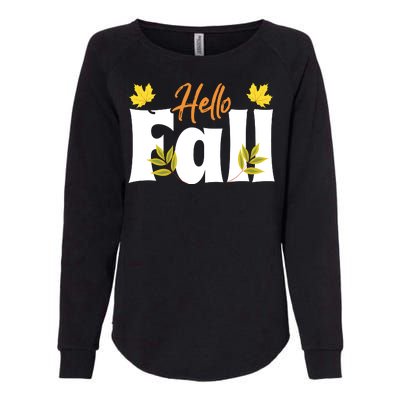 Hello Fall Womens California Wash Sweatshirt