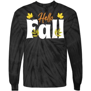 Hello Fall Tie-Dye Long Sleeve Shirt