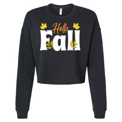 Hello Fall Cropped Pullover Crew